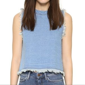 JOA Denim Crop Top